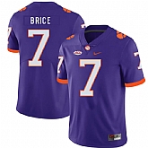 Clemson Tigers 7 Chase Brice Purple Nike College Football Jersey Dzhi,baseball caps,new era cap wholesale,wholesale hats